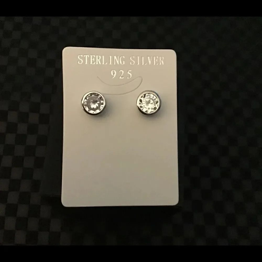 2Ct. Round Cut Bezel Set Sim Diamond Stud Earrings